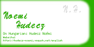 noemi hudecz business card